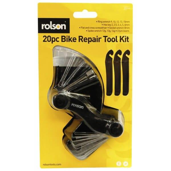 ROLSON 40617 MULTI FUNCTION BIKE REPAIR TOOL KIT 20/PC. RT40617 \\\KD27701