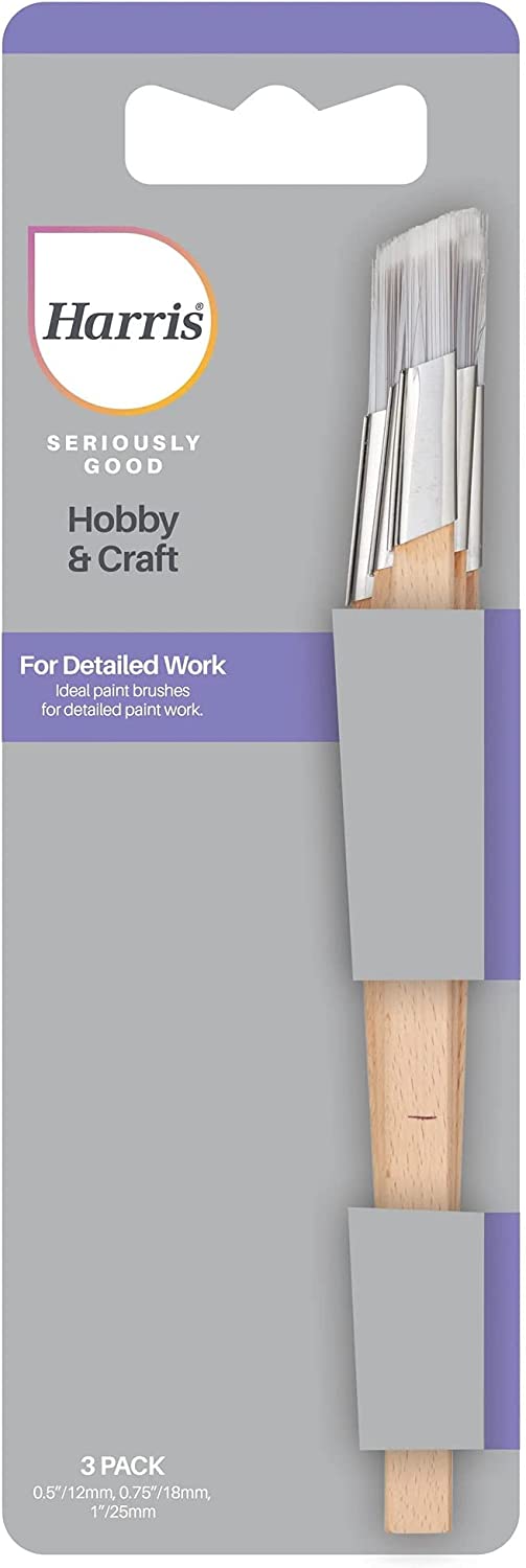 HARRIS HOBBY & CRAFT DETAILED WORK PAINT BRUSH 3/PK. 102041000 \\\KD27738