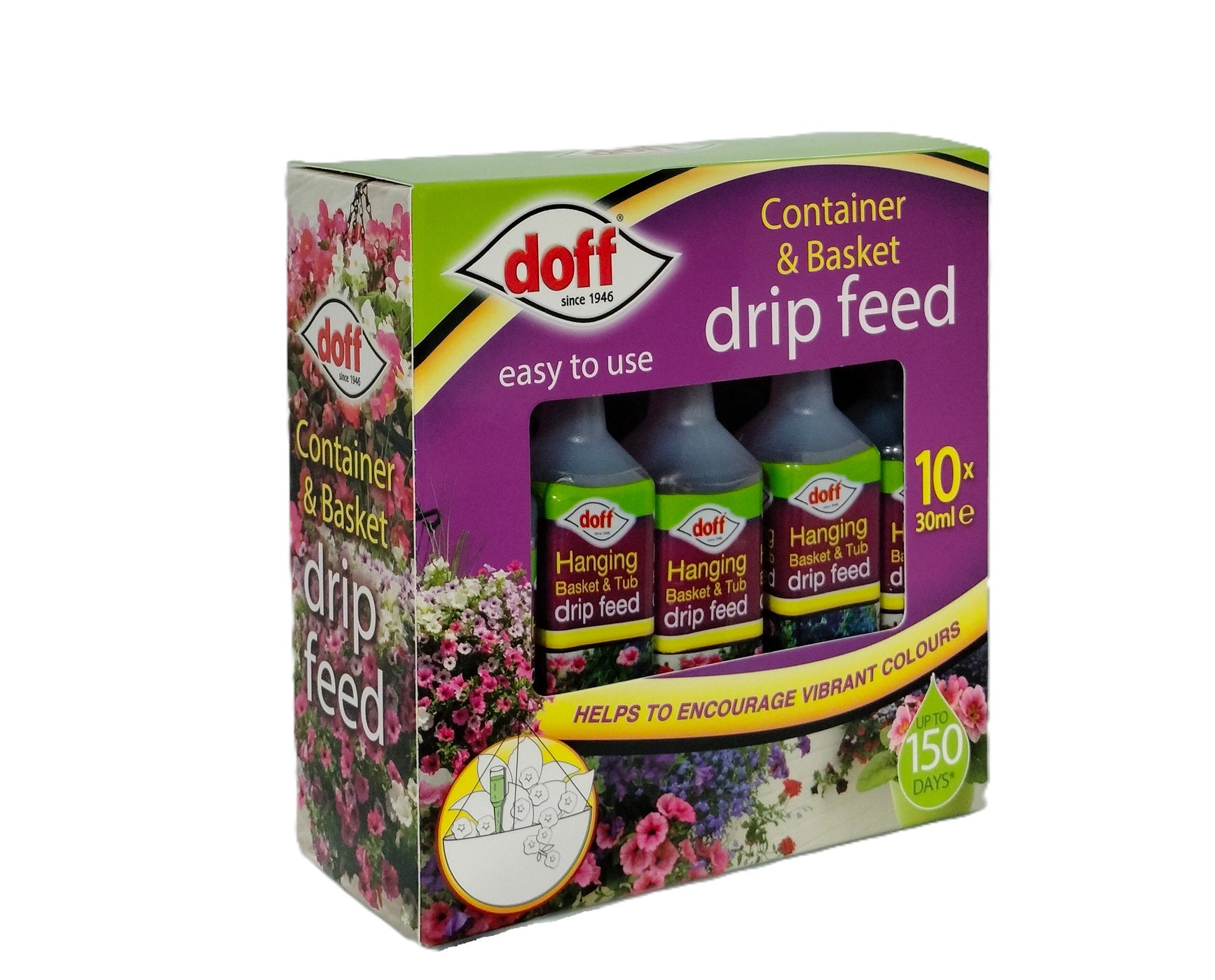 DOFF HANGING BASKET & TUB DRIP FEEDERS 10/PK - EACH LASTS 15 DAYS. DP1045 \\\KD27744