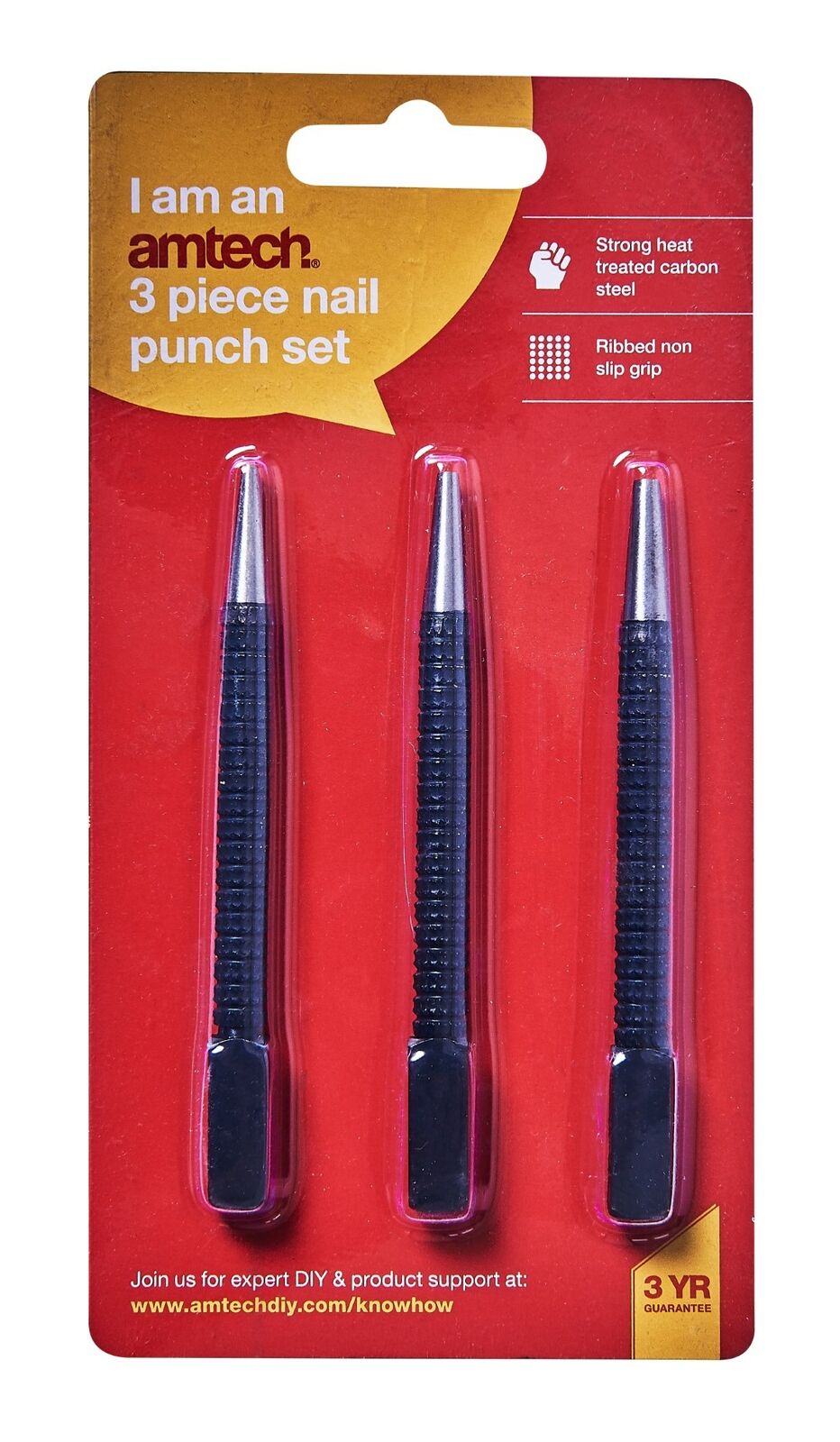 AMTECH NAIL PUNCH SET 3/PK. AMH1000 \\\KD27752