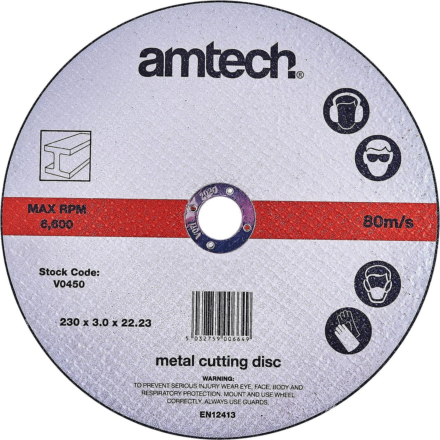 AMTECH METAL CUTTING DISC 230MM / 9". AMV0450 \\\KD27754