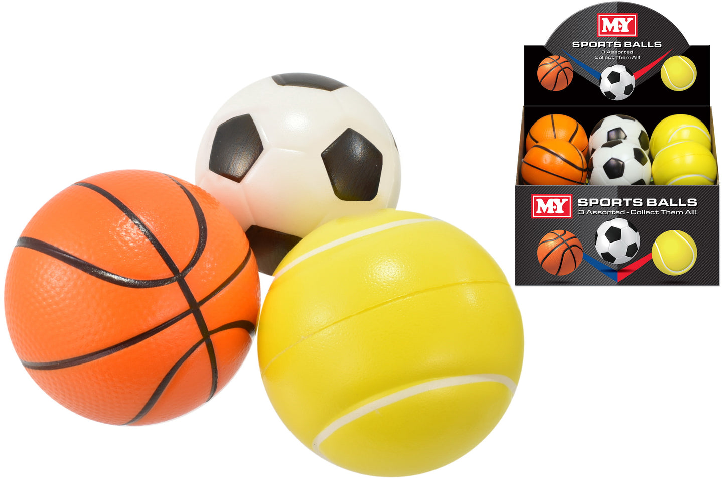 MY SOFT FOAM SORTS BALL 4" / 10CM. TY2554 \\\KD27792