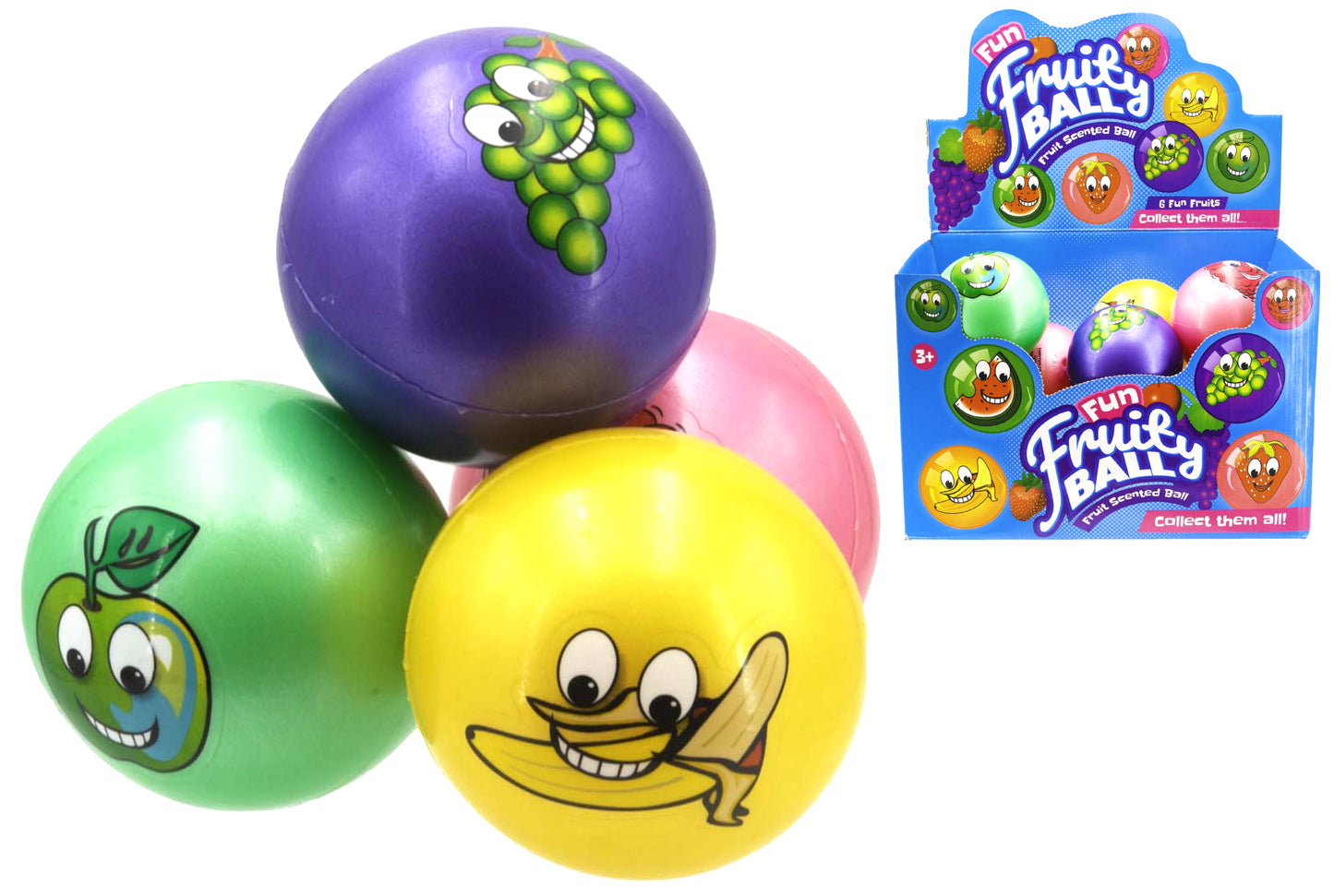 ASSORTED FUN FRUITY BALL 9CM 40G. TY3568 \\\KD27794