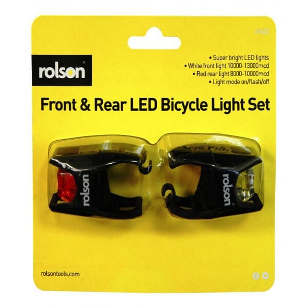 ROLSON BIKE LIGHT SET 2/PK (FRONT & REAR). RT61622 \\\KD27828