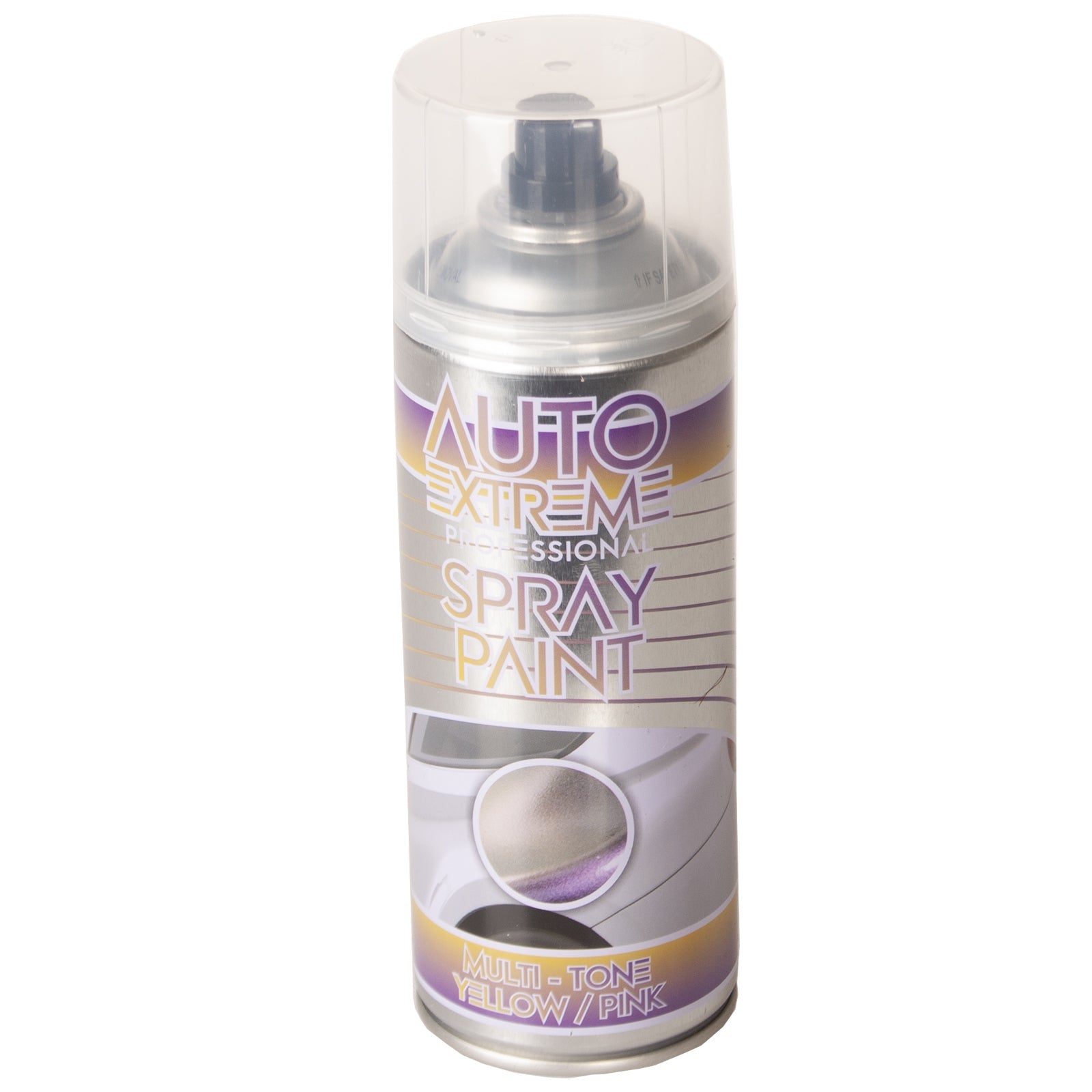 AUTO EXTREME 2 TONE SPRAY PAINT 400ML - YELLOW / PINK. WDL7178 \\\KD27849
