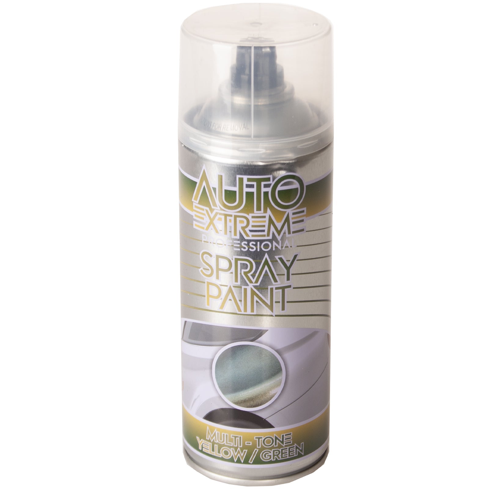 AUTO EXTREME 2 TONE SPRAY PAINT 400ML - YELLOW / GREEN. WDL7179 \\\KD27850