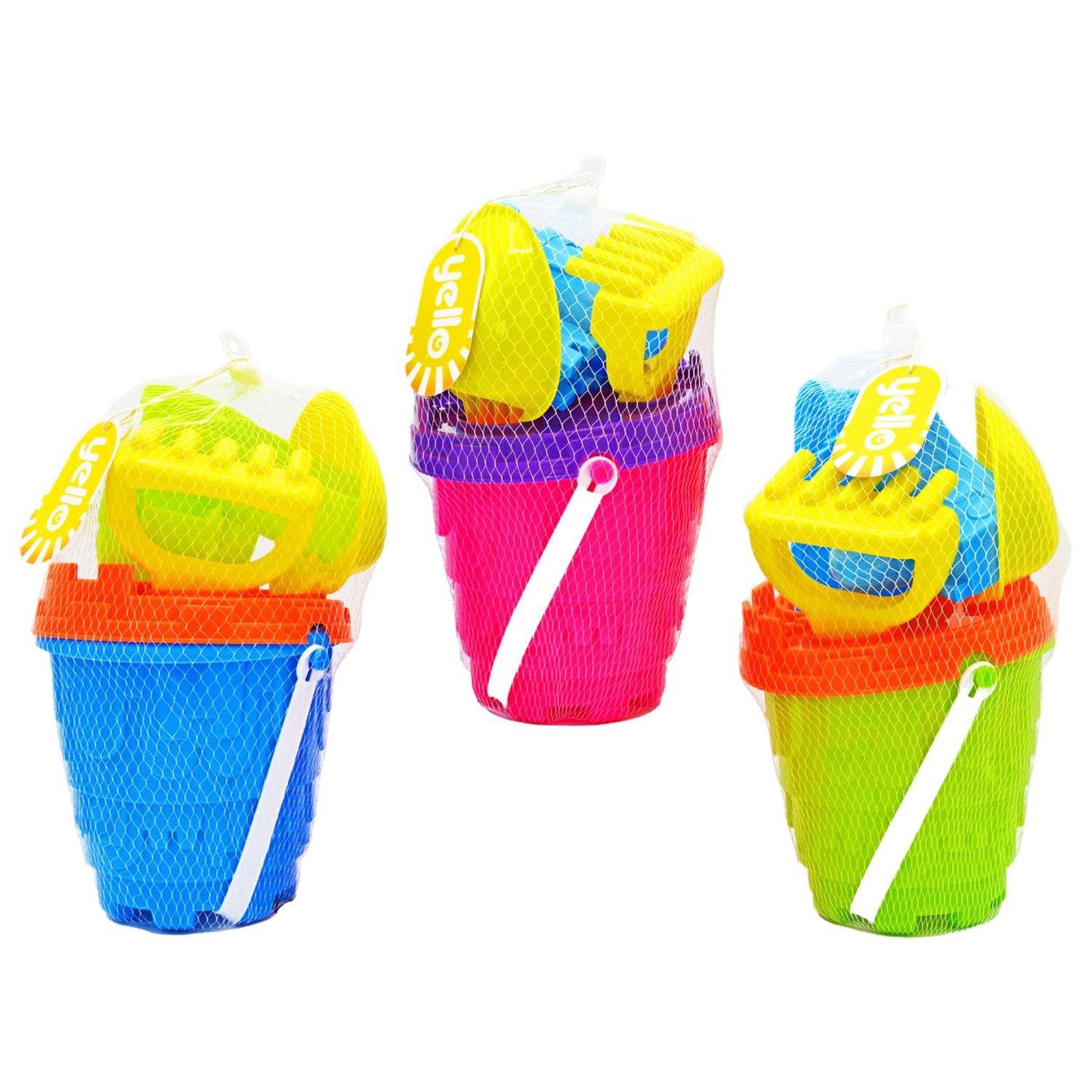 YELLO CASTLE BEACH BUCKET SET 6PCS. BU1315 \\\KD27858