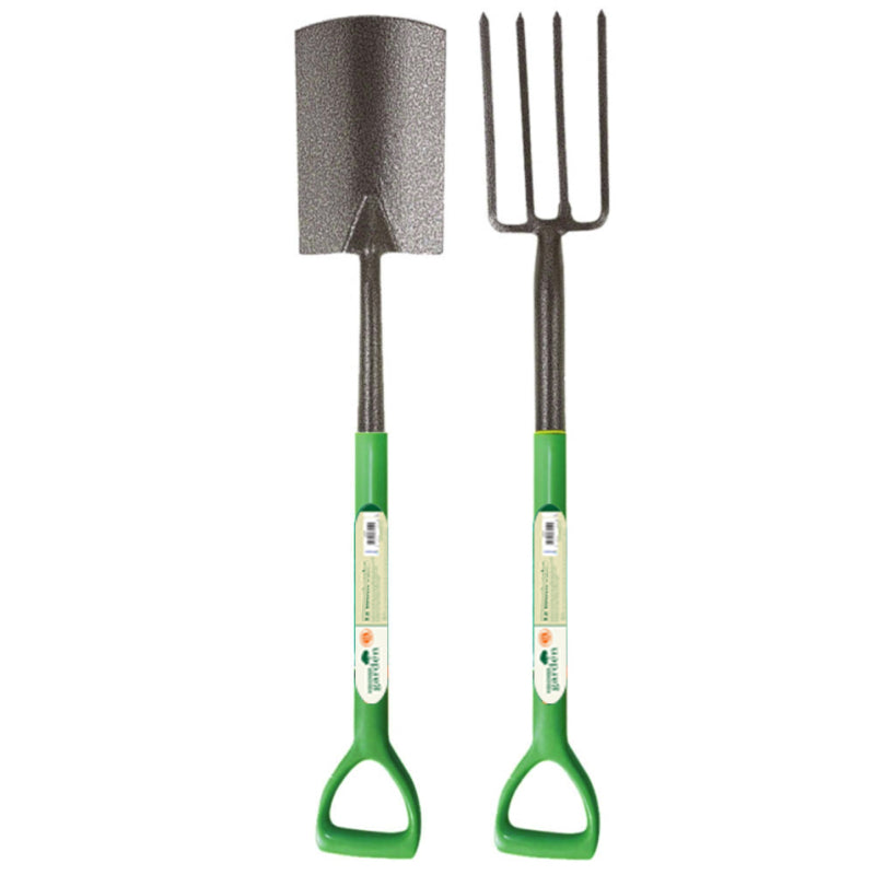 KINGFISHER DIGGING FORK & SPADE SET 2/PK \\\KD27865