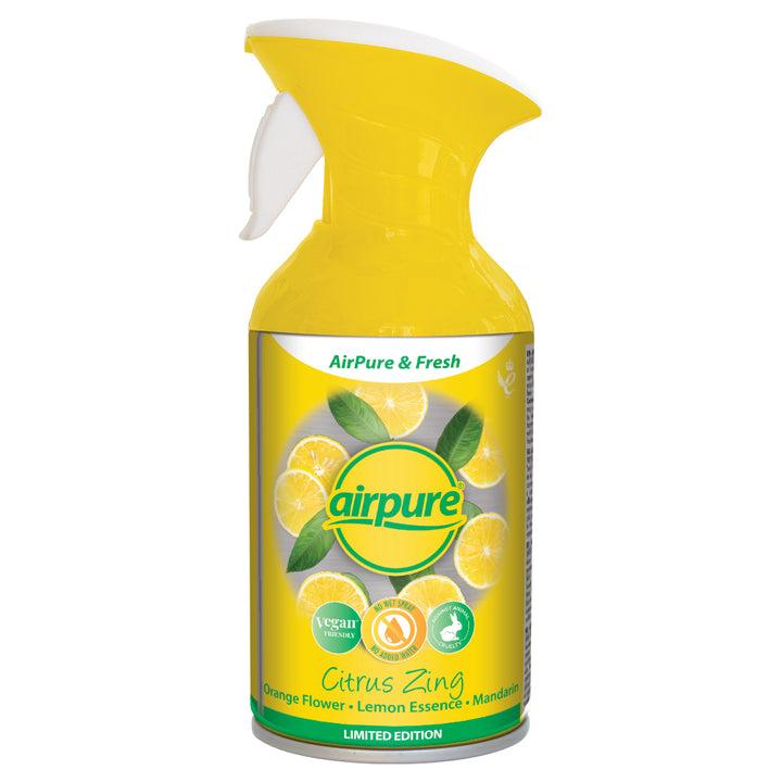 AIRPURE & FRESH AIR FRESHNER SPRAY 250ML - CITRUS ZING. TAF286 \\\KD27891