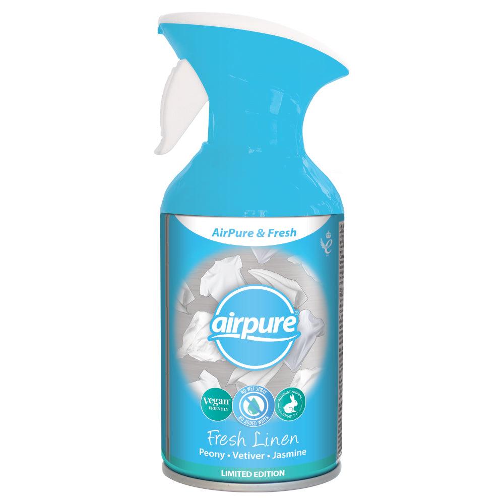 AIRPURE & FRESH AIR FRESHNER SPRAY 250ML - FRESH LINEN. TAF288 \\\KD27893