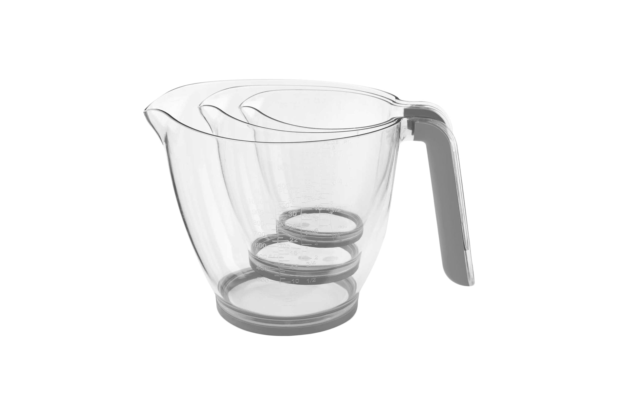 SAN PLASTIC MEASURING JUG SET 3/PK. 04127904318 \\\KD27943