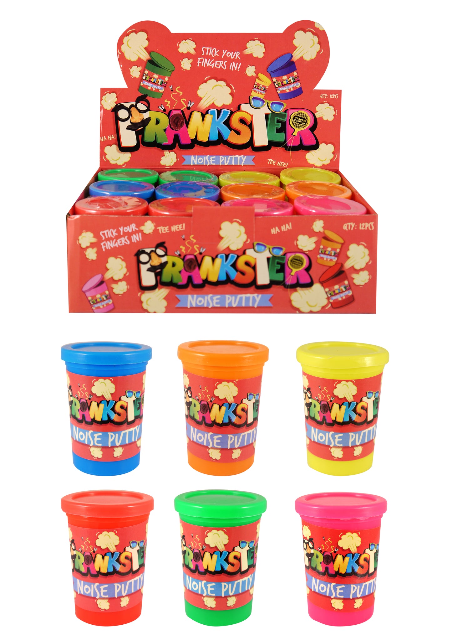 PRANKSTER ASSORTED NOIS PUTTY 90G 7.5CM X 5.5CM. N14003 \\\KD28069