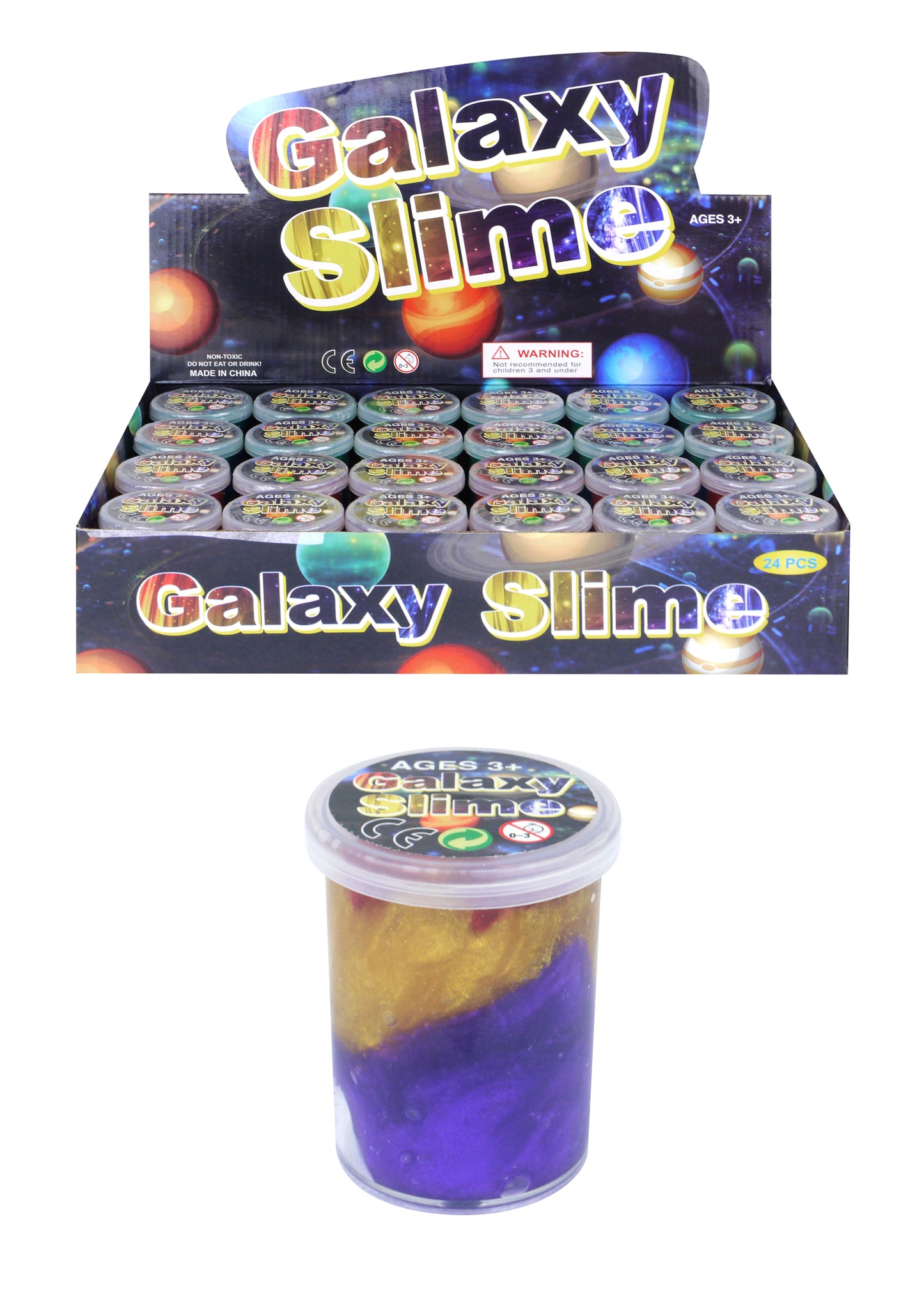 LARGE GALAXY SLIME 58G 6CM X 4.8CM. N14308 \\\KD28070