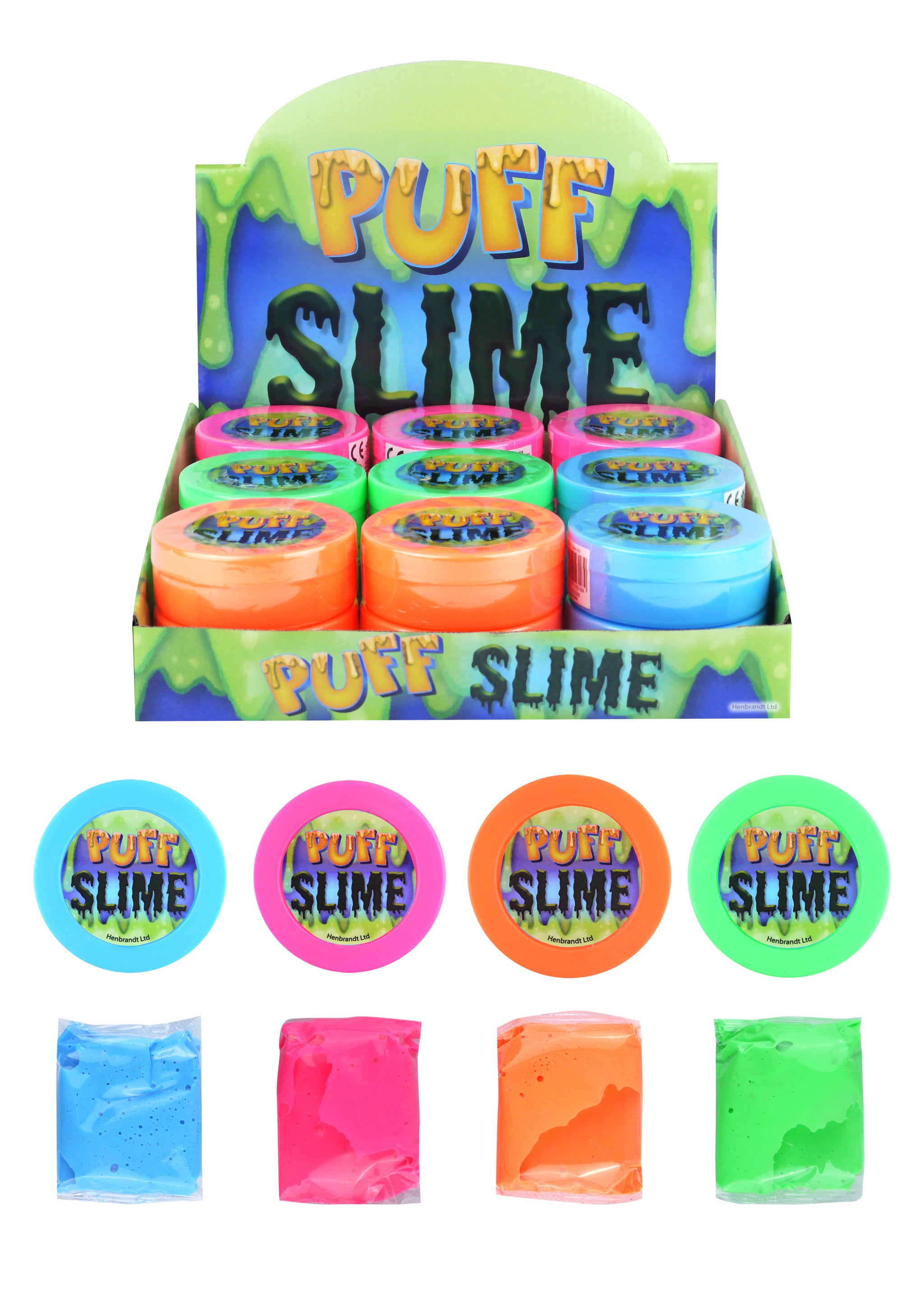 ASSORTED SLIME PUFF SMART 30G 8CM X 3CM. N14318 \\\KD28071