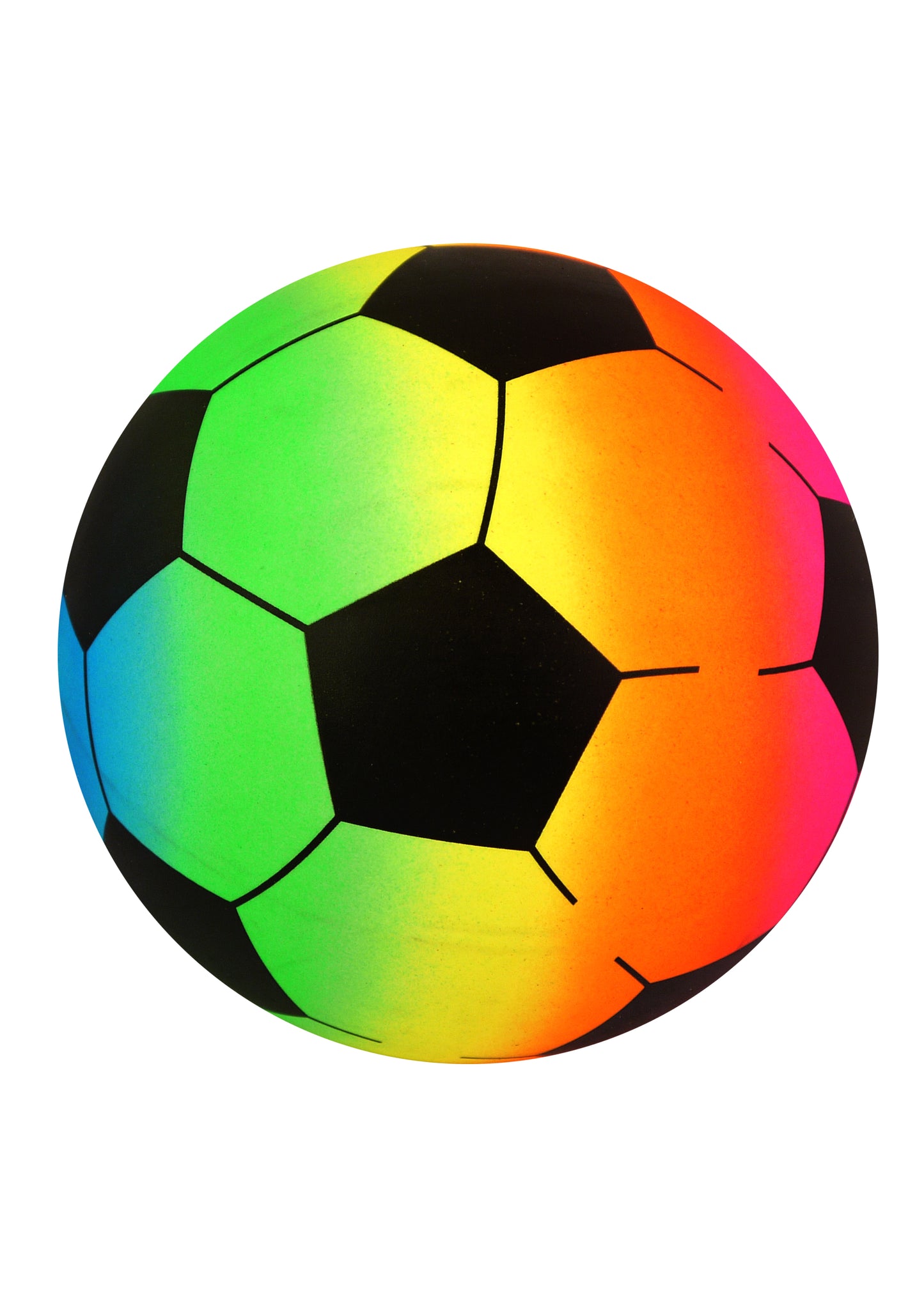 PVC RAINBOW FOOTBALL 20CM 80G. R38723 \\\KD28074