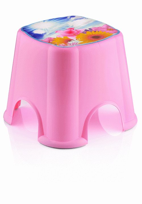 HOBBY DECOR BATHROOM STOOL NO. 1 ASSORTED COLOUR DESGIN. 081403 \\\KD28103