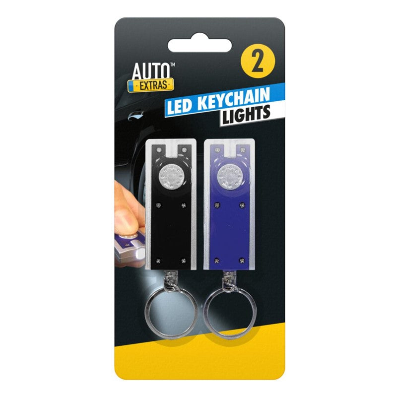 AUTO EXTRAS MINI LED FLASHLIGHT TORCH KEYCHAIN 2/PK. OL316313 \\\KD28203