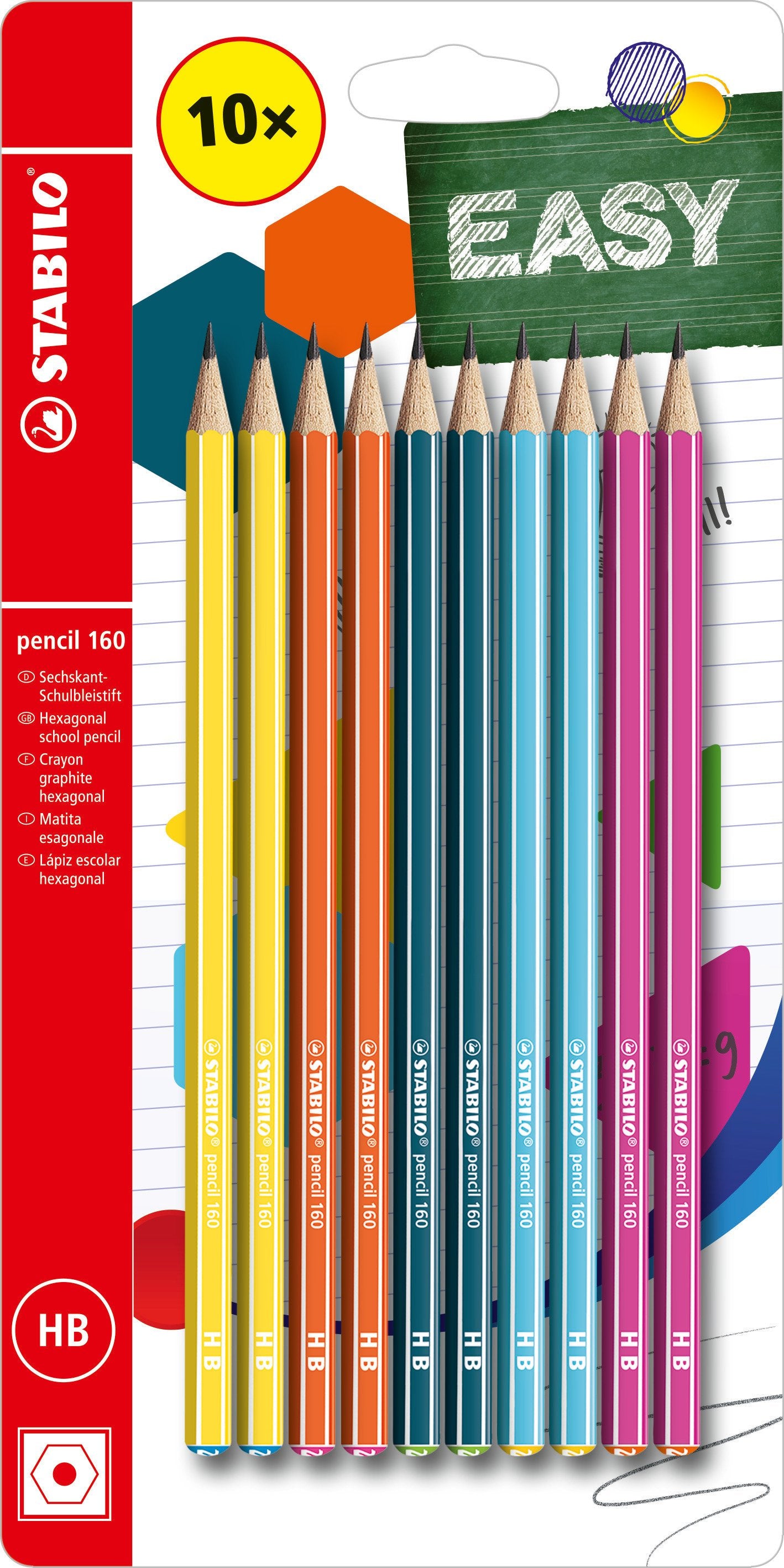 STABILO ASSORTED 160 RT-HB PENCIL 3PK. B-50498-10 \\\KD28281