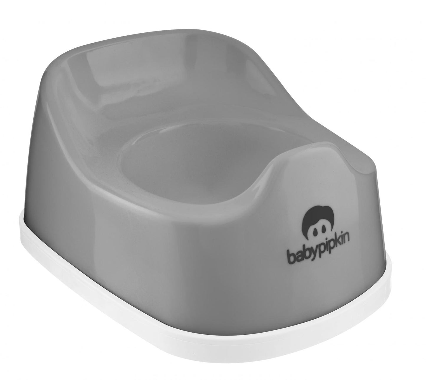 BABYPIPKIN PLASTIC KIDS BABY POTTY TOILET TRAINING SEAT WHITE AND GREY. 66071 \\\KD28310