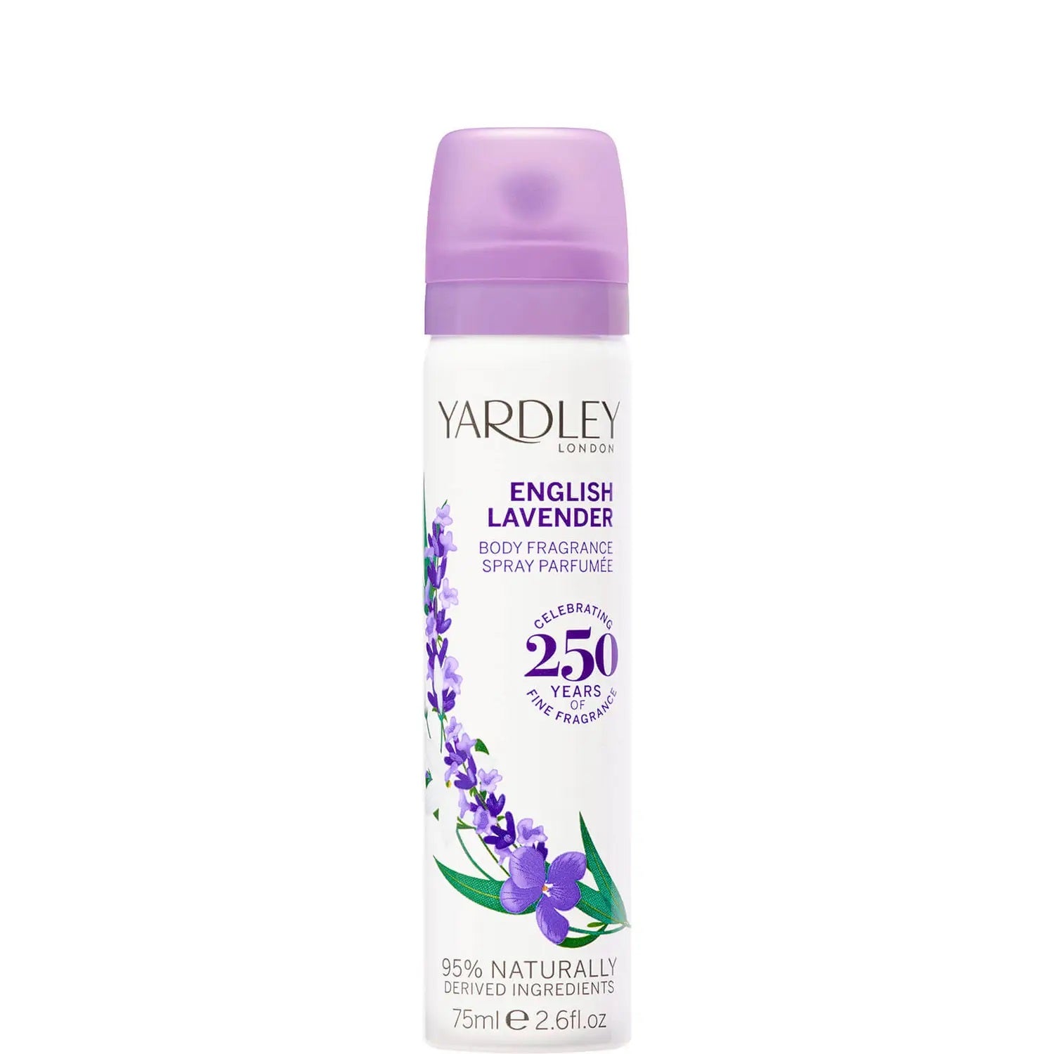 YARDLEY ENGLISH LAVENDER BODY SPRAY 75ML - 6 PACK. Y7210086-6 \\\KD28315
