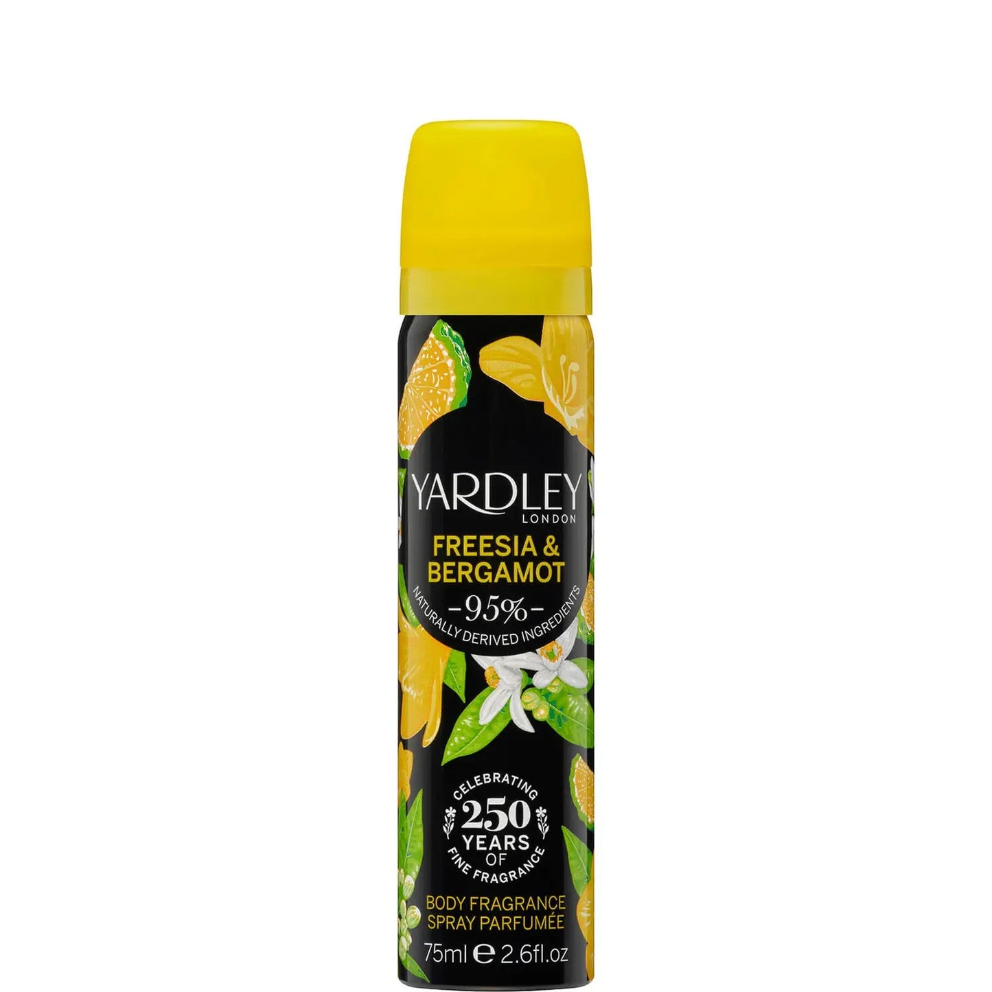 YARDLEY FREESIA AND BERGAMOT BODY SPRAY 75ML - 6 PACK. Y12100004-6 \\\KD28319
