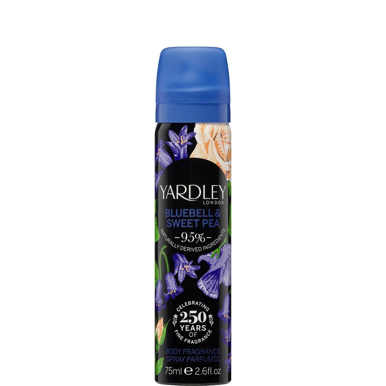 YARDLEY BLUEBELL AND SWEETPEA BODY SPRAY 75ML - 6 PACK. Y12000007-6 \\\KD28321