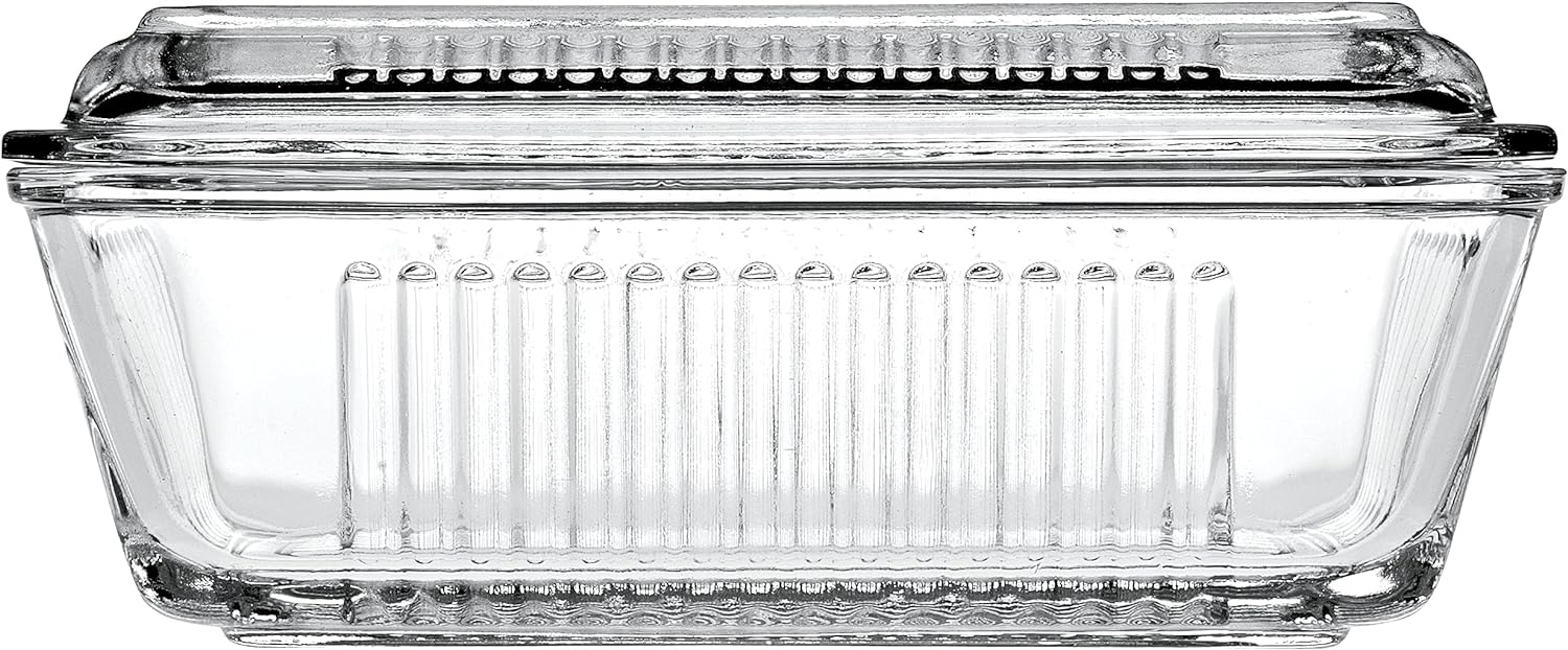 PASABAHCE FRIGO GLASS BUTTER DISH. 97711 \\\KD28345
