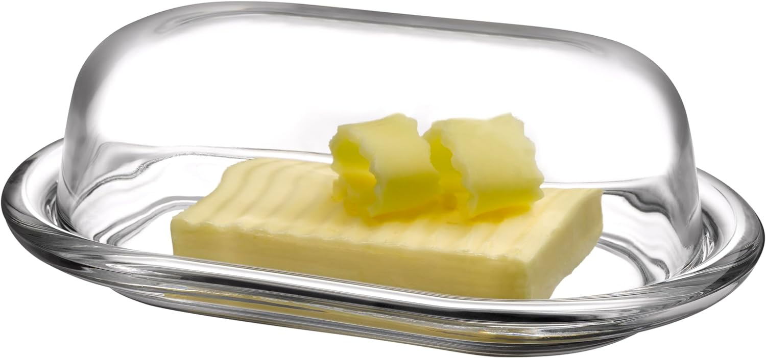 PASABAHCE GLASS BASIC BUTTER DISH. 98402 \\\KD28352