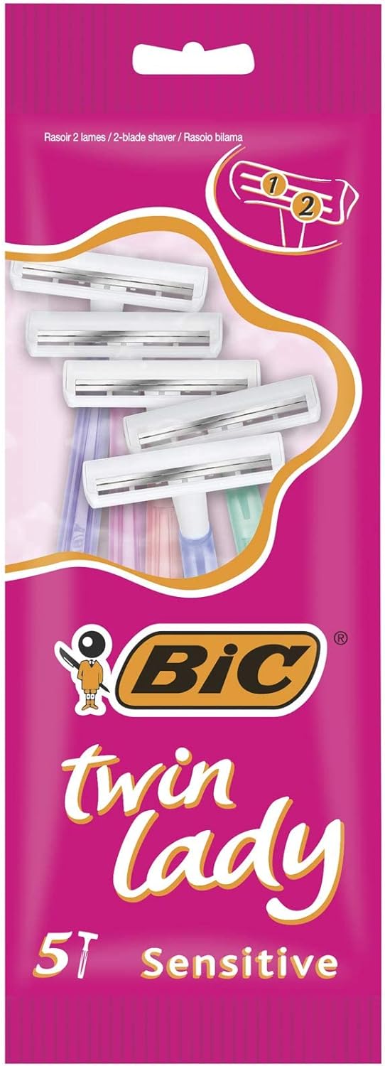 BIC 5 PCS TWIN LADY DISPOSABLE RAZORS. BIC934 \\\KD28364
