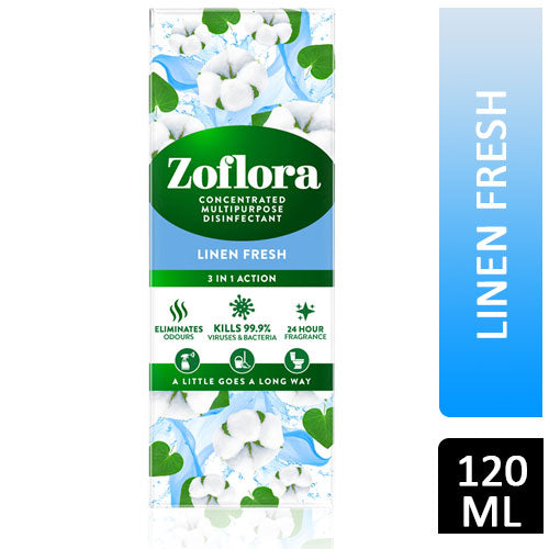 ZOFLORA CONCENTRATED DISINFECTANT LINEN FRESH 120ML \\\KD28366