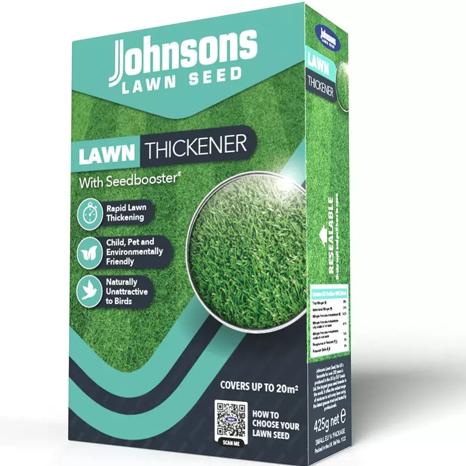 JOHNSONS LAWN THICKENER LAWN SEED 425GM. JBOOST425 \\\KD28420