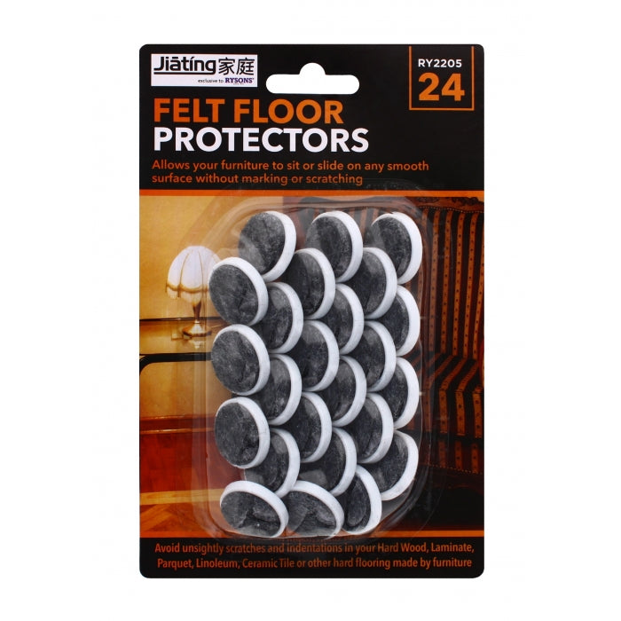 RYSONS FELT FLOOR PROTECTORS 24/PK. RY2205 \\\KD28545