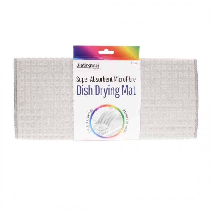 RYSONS ASSORTED COLOUR ABSORBENT MICROFIBER DISH DRYING MAT. RY2335 \\\KD28548