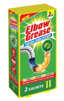 ELBOW GREASE DRAIN UNBLOCKER SACHETS 2/PK. EG46A \\\KD28549