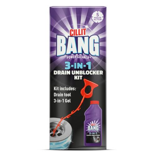 CILLIT BANG DRAIN UNBLOCKER KIT 500ML. RB796436 \\\KD28586