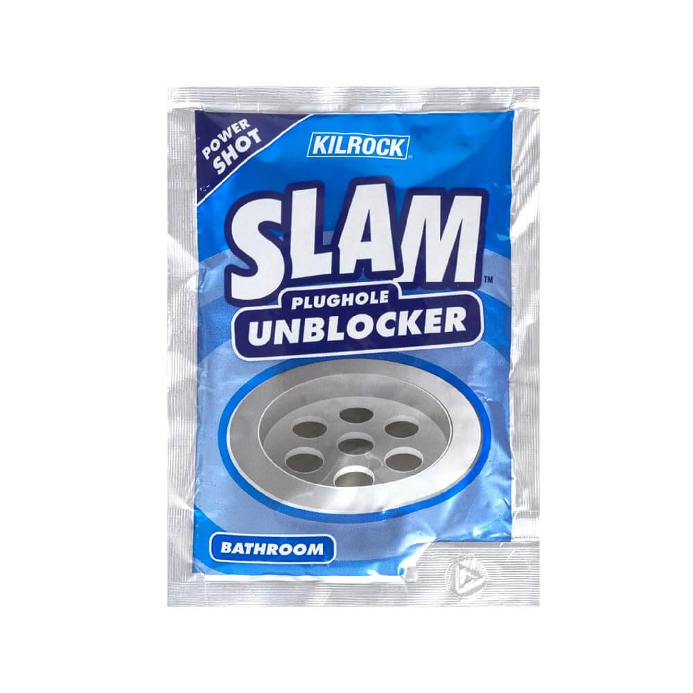 KILROCK SLAM BATHROOM PLUGHOLE UNBLOCKER 80GM. SLAMBATH12 \\\KD28594