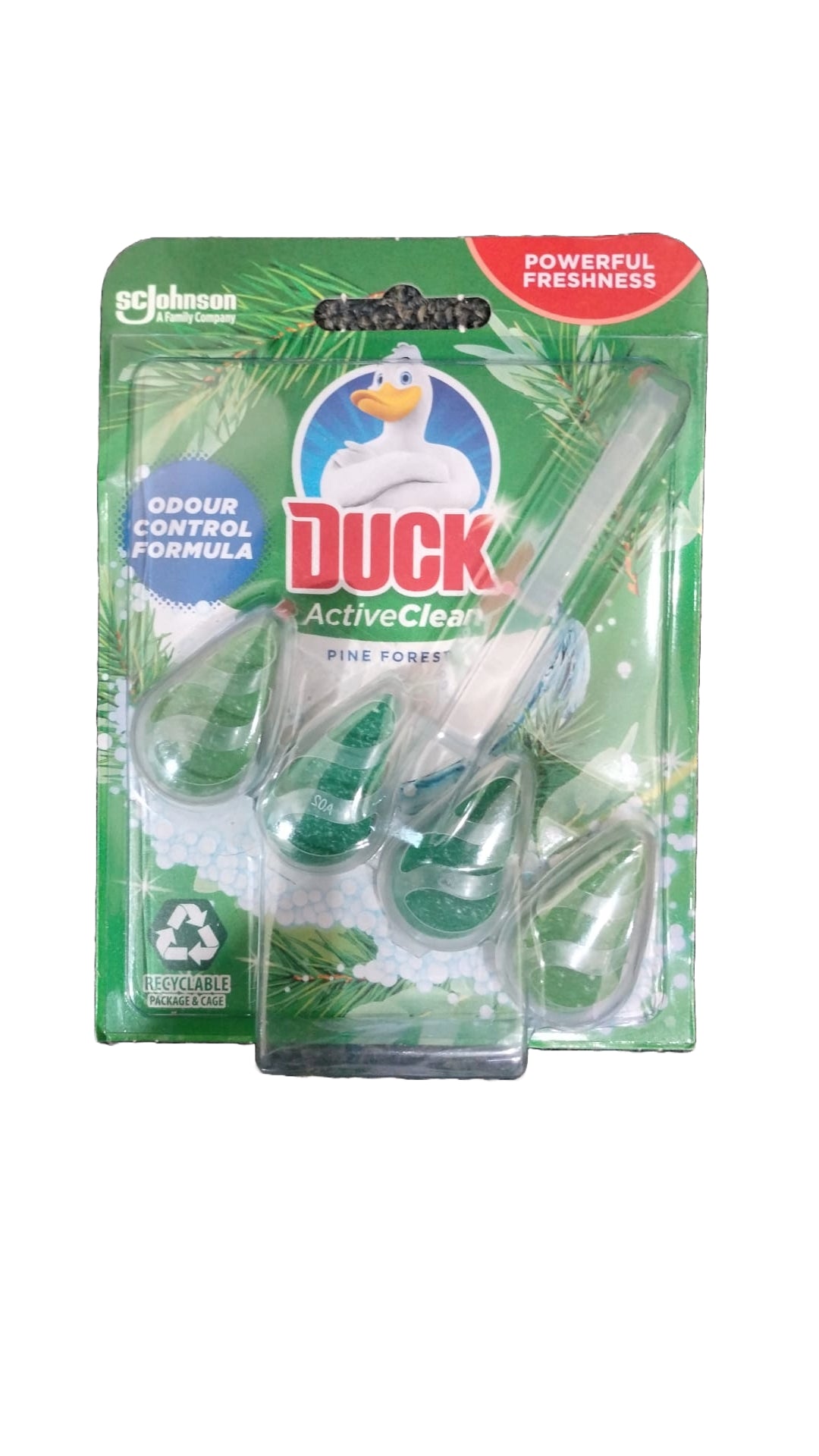 DUCK ACTIVE CLEAN TOILET RIM BLOCK PINE FOREST 38GM. TD51B \\\KD28640