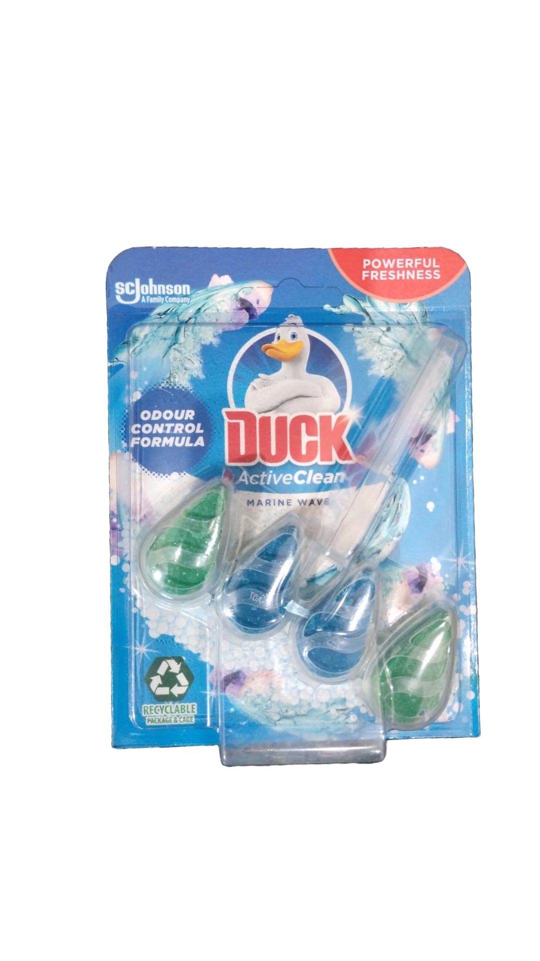 DUCK ACTIVE CLEAN TOILET RIM BLOCK MARINE WAVE 38GM. TD51M \\\KD28645