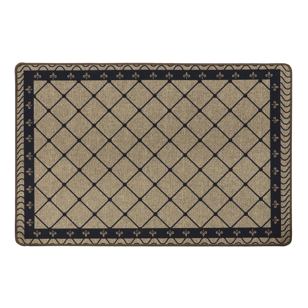 JVL ELEGANCE DIAMOND DESIGN DOOR MAT 50 X 75 CM. 01-240 \\\KD28693