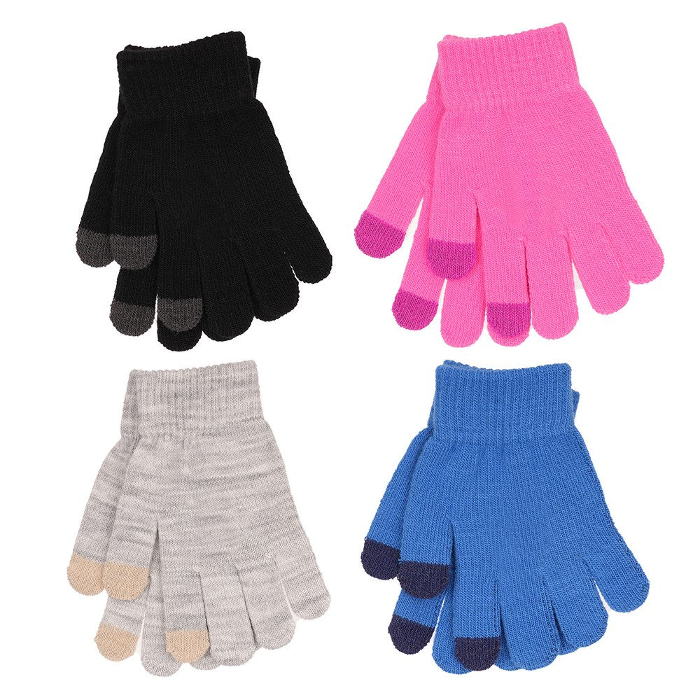 KIDS THERMAL TOUCH SCREEN GLOVES 12/PK. GL095C \\\KD28701