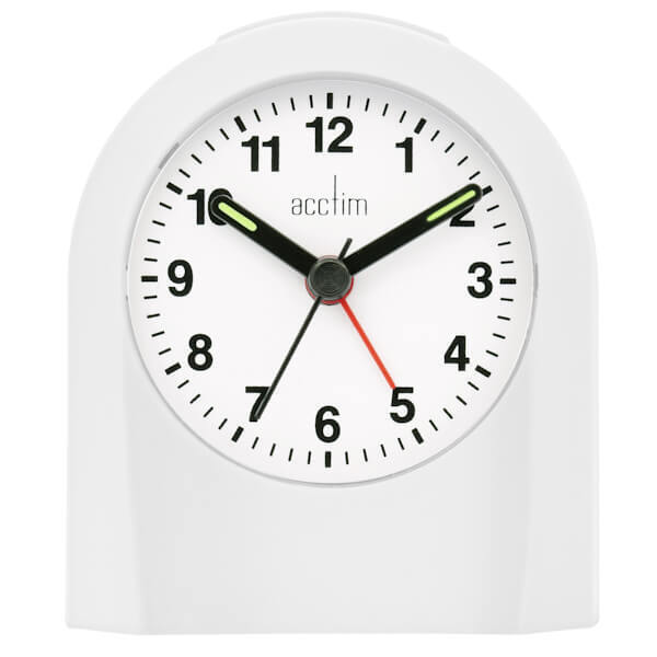 ACCTIM PALMA WHITE ALARM CLOCK. AC15062 \\\KD28811