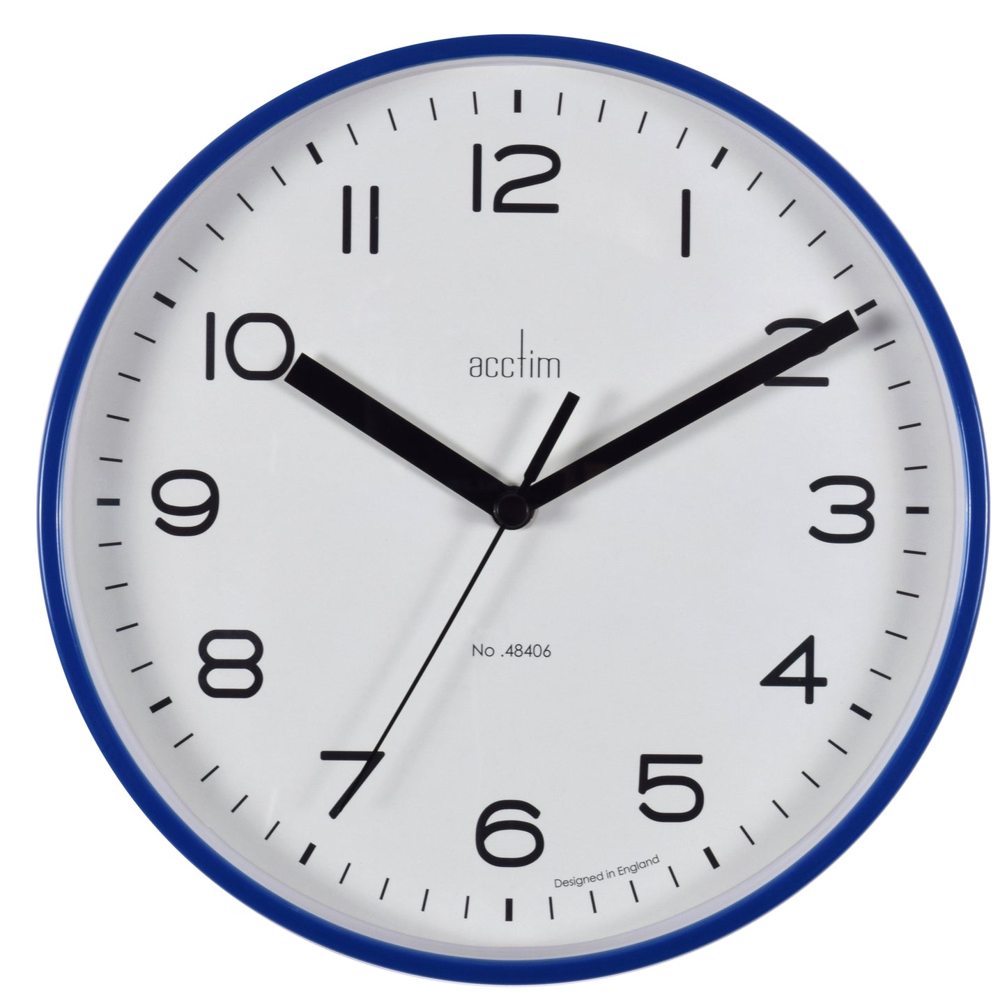 ACCTIM RUNWELL ROUND WALL CLOCK MIDNIGHT BLUE 20CM. AC22619 \\\KD28812