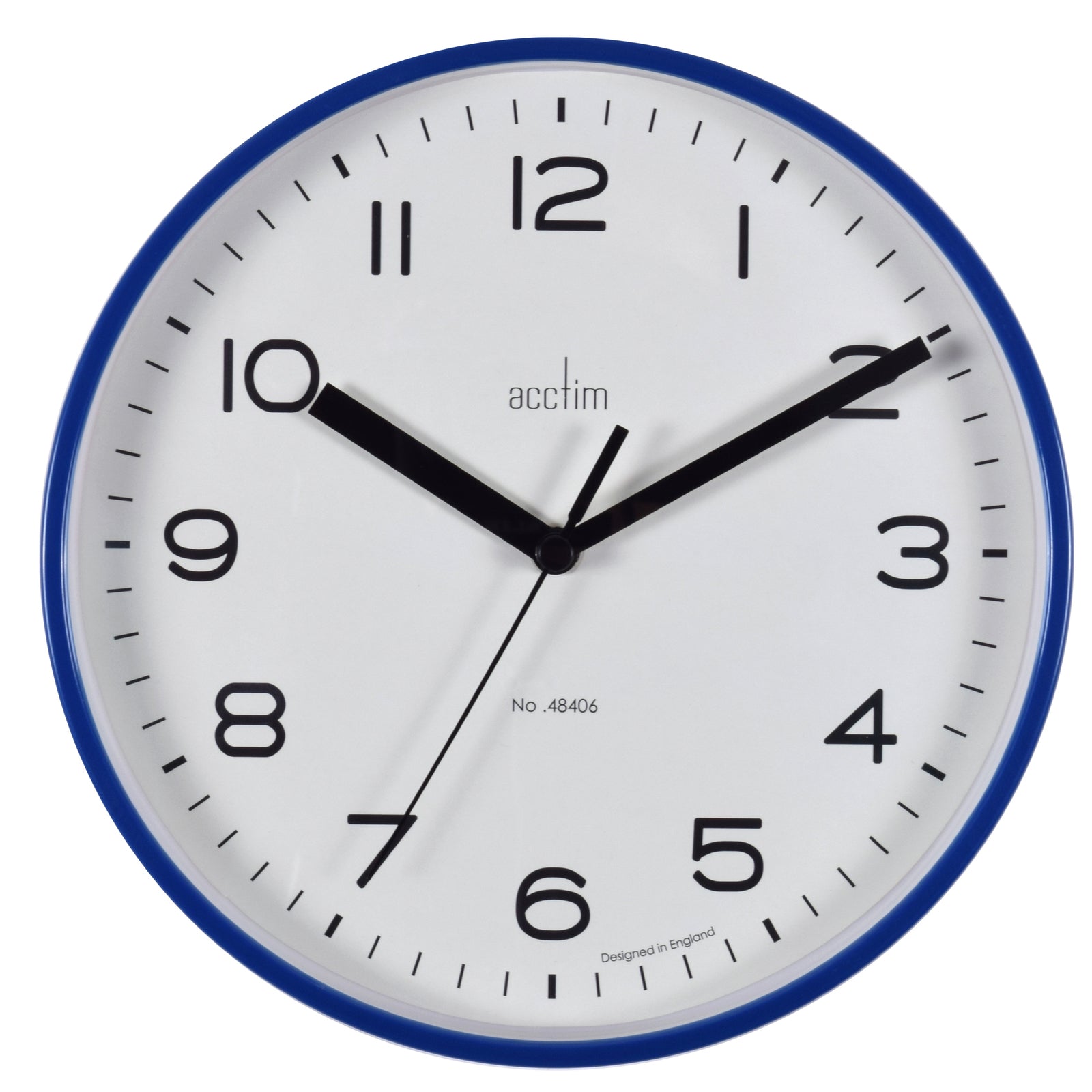 ACCTIM RUNWELL ROUND WALL CLOCK MIDNIGHT BLUE 20CM. AC22619 \\\KD28812