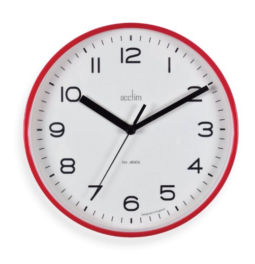 ACCTIM RUNWELL ROUND WALL CLOCK SHIRAZ 24CM. AC22614 \\\KD28813