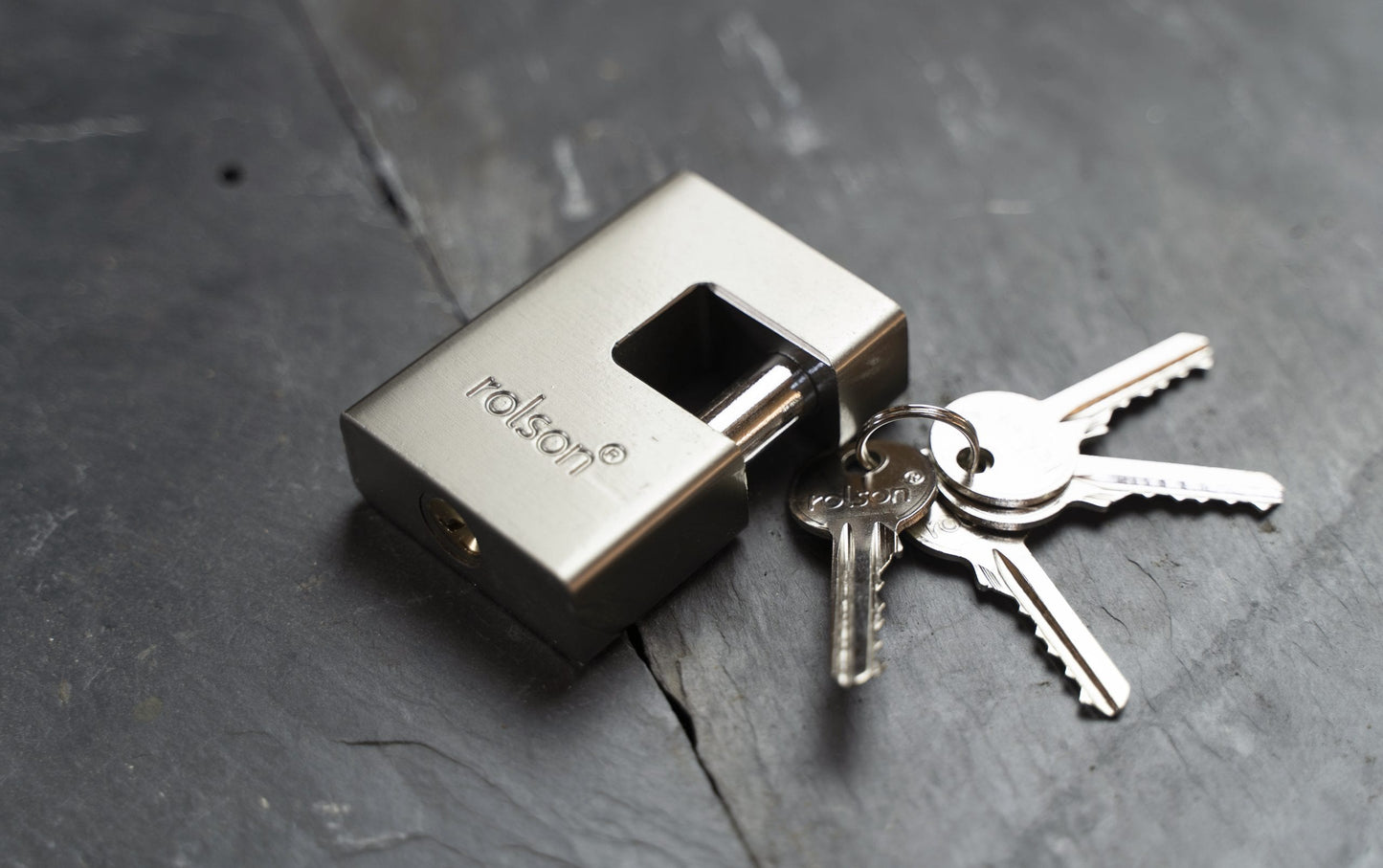 ROLSON 70MM ALUMINIUM SHUTTER PADLOCK WITH 4 KEYS. RT66486 \\\KD28854