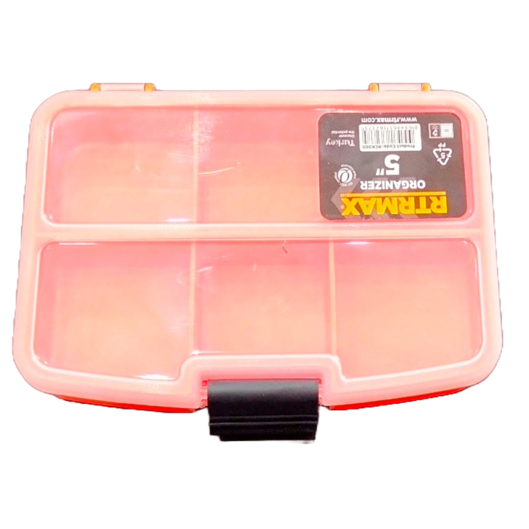 RTRMAX 6 COMPARTMENT 5 INCH TOOL BOX ORGANIZER. RCK005 \\\KD28905
