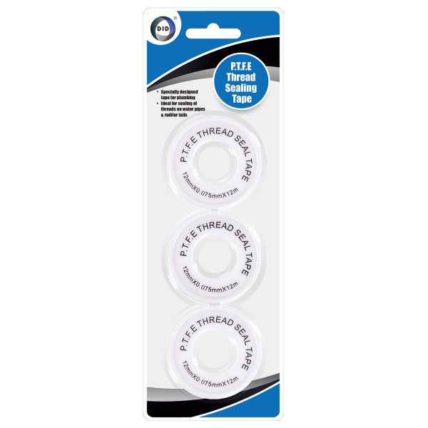 PTFE THREAD SEALING TAPE 3 PACK. TA2250 \\\KD28910