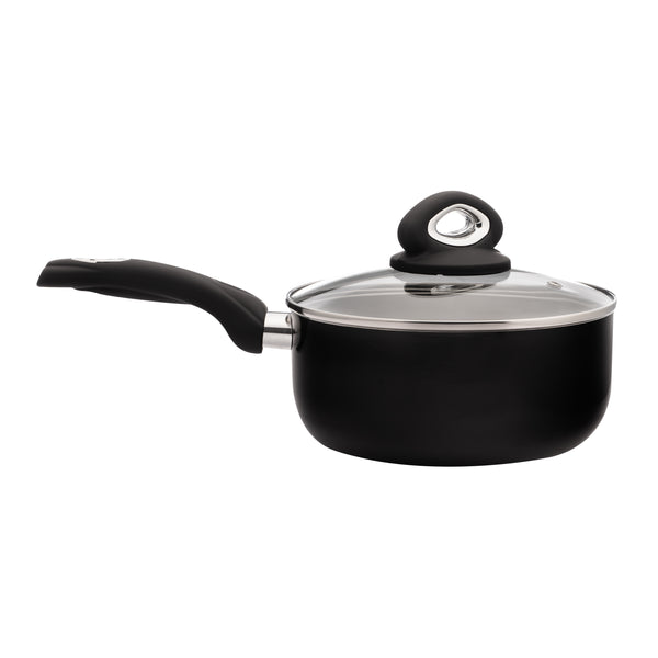 PENDEFORD DIAMOND RANGE 20CM BLACK NON STICK SAUCE PAN WITH LID. P620 \\\KD28948
