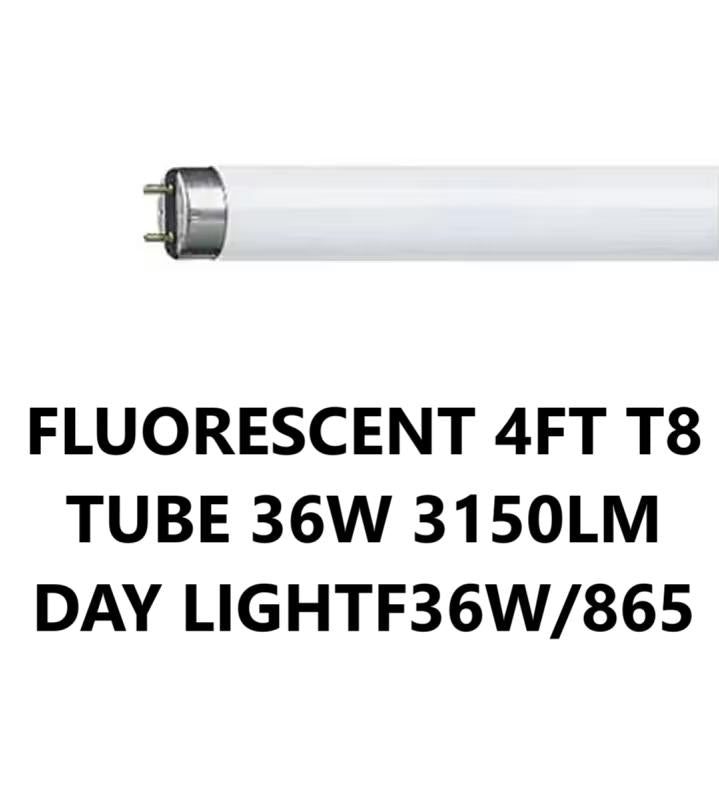 FLUORESCENT 4FT T8 TUBE 36W 3150LM DAY LIGHTF36W/865. L36W/865 \\\KD28952