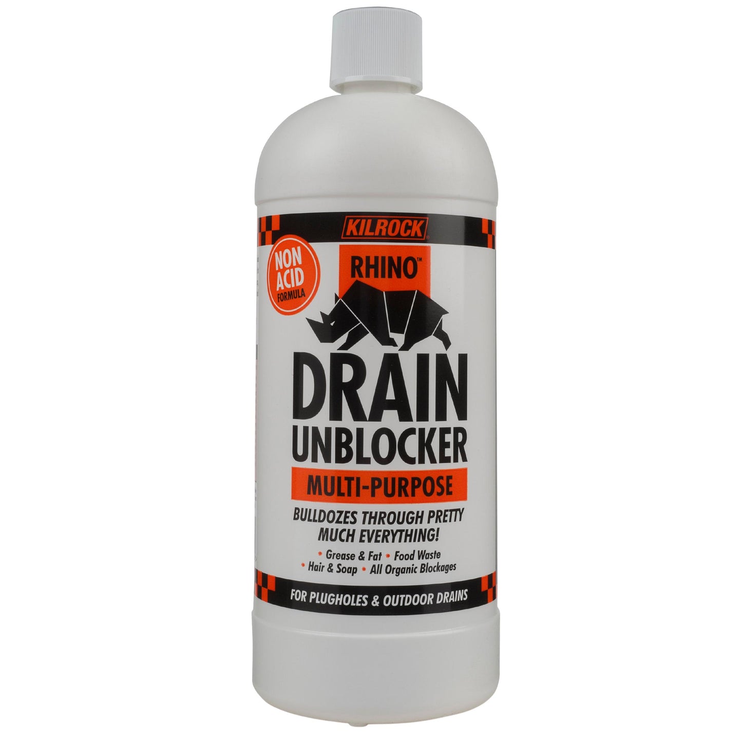 KILROCK RHINO MULTI PURPOSE DRAIN UNBLOCKER 1L. RHINOACIDFREE \\\KD29055